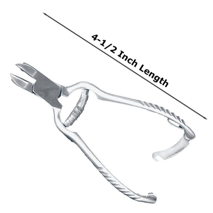McKesson Nail Nipper Concave Jaw 4-1/2 Inch Length Chrome Covered Stainless Steel (487554_EA)