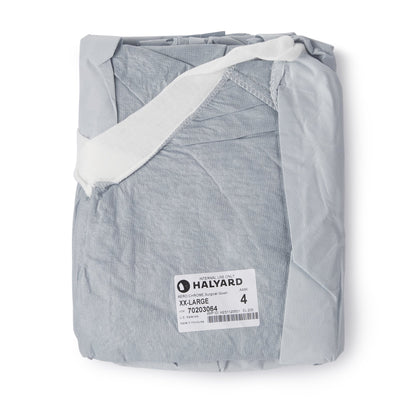Aero Chrome Surgical Gown with Towel 2X-Large Silver Sterile AAMI Level 4 Disposable (1059356_CS)