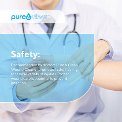 Pure&Clean® Wound Cleanser 8 oz. Spray Bottle NonSterile Antimicrobial (1046002_BX)
