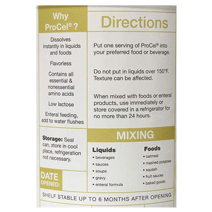 ProCel® Oral Supplement Unflavored Powder 10 oz. Can (671489_EA)