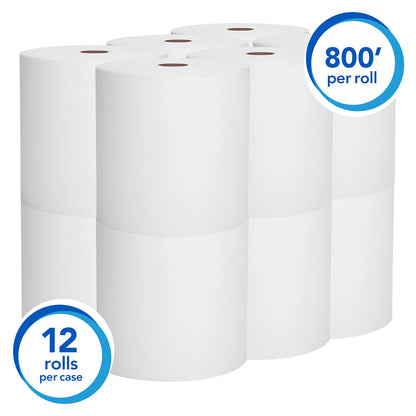 Scott® Essential Paper Towel Hardwound Roll 8 Inch X 800 Foot (449749_CS)