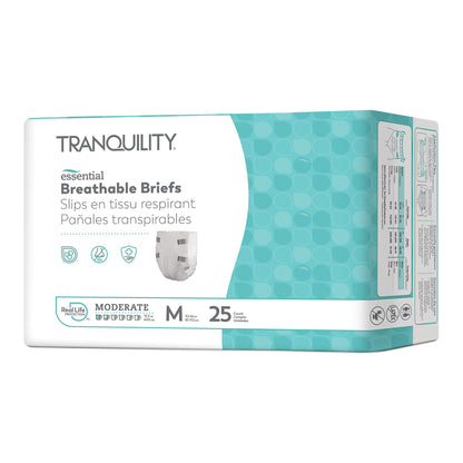Tranquility® Essential Unisex Incontinence Brief Medium Disposable Moderate Absorbency (884706_BG)