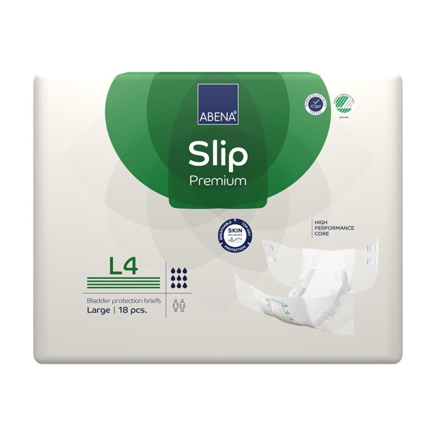 Abena® Slip Premium L4 Unisex Adult Incontinence Brief Large Disposable Heavy Absorbency (1218208_CS)