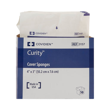 Curity™ Cellulose Filled Nonwoven Sponge 3 X 4 Inch 4-Ply Sterile 2 per Pack (688661_CS)