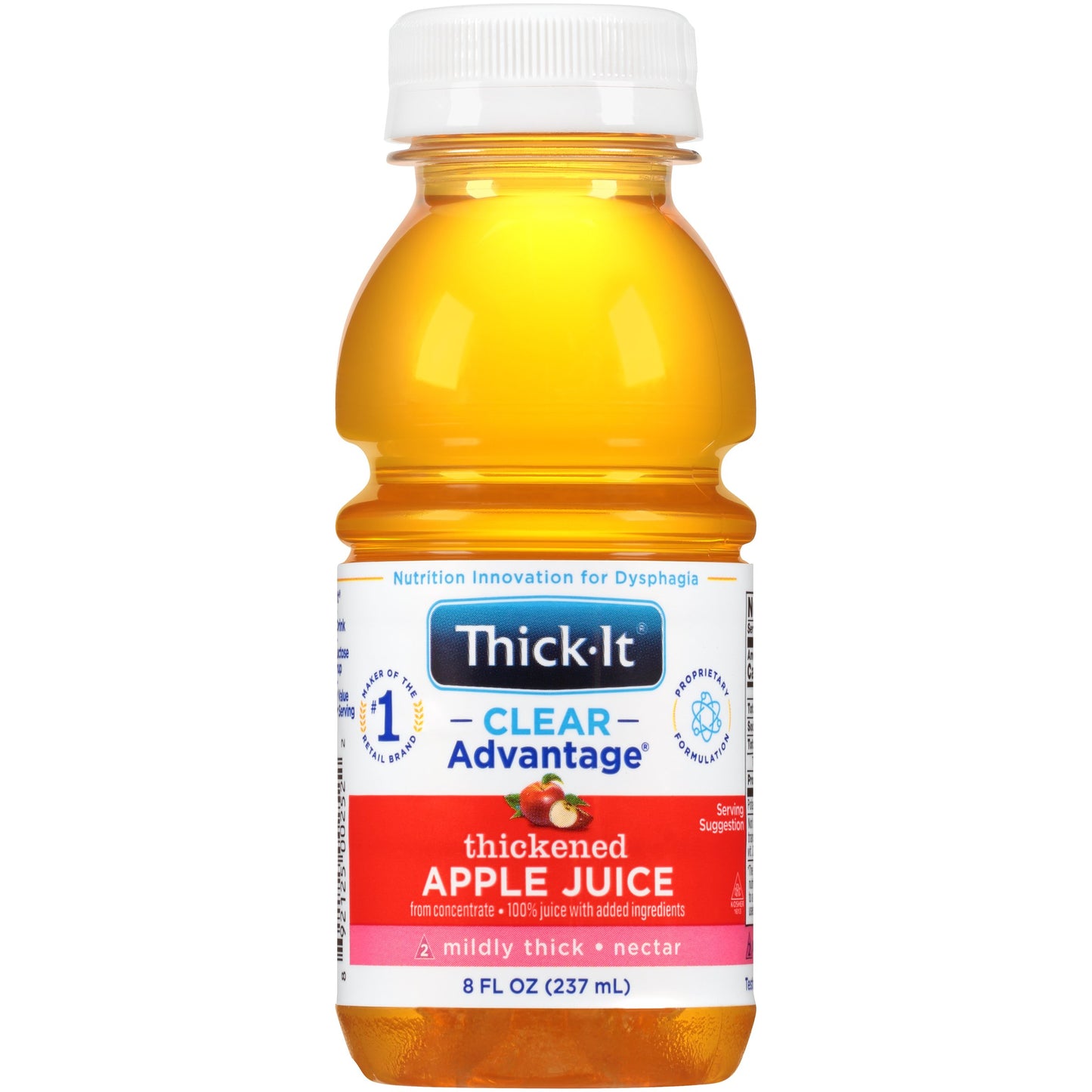 Thick-It® Clear Advantage® Thickened Beverage 8 oz. Bottle Apple Flavor Liquid IDDSI Level 2 Mildly Thick (803175_CS)