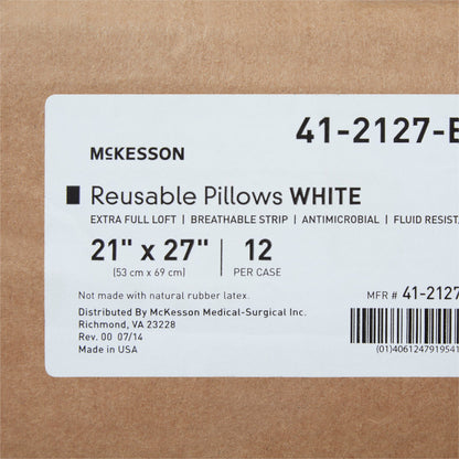 McKesson Bed Pillow 21 X 27 Inch White Reusable (939587_EA)