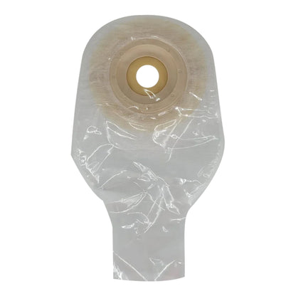 Safe n Simple™ Ostomy Pouch One-Piece System 12 Inch Length Convex, Pre-Cut 1 Inch Stoma Drainable (1243995_CS)