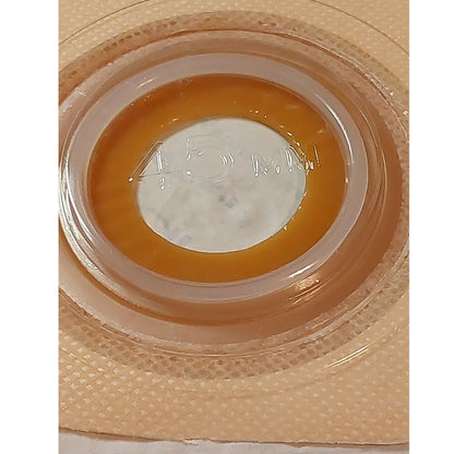 Sur-Fit Natura® Ostomy Barrier Precut, Standard Wear Stomahesive® Adhesive 45 mm Flange Sur-Fit® Natura® System Hydrocolloid 1-1/4 Inch Opening 4 X 4 Inch (365752_BX)