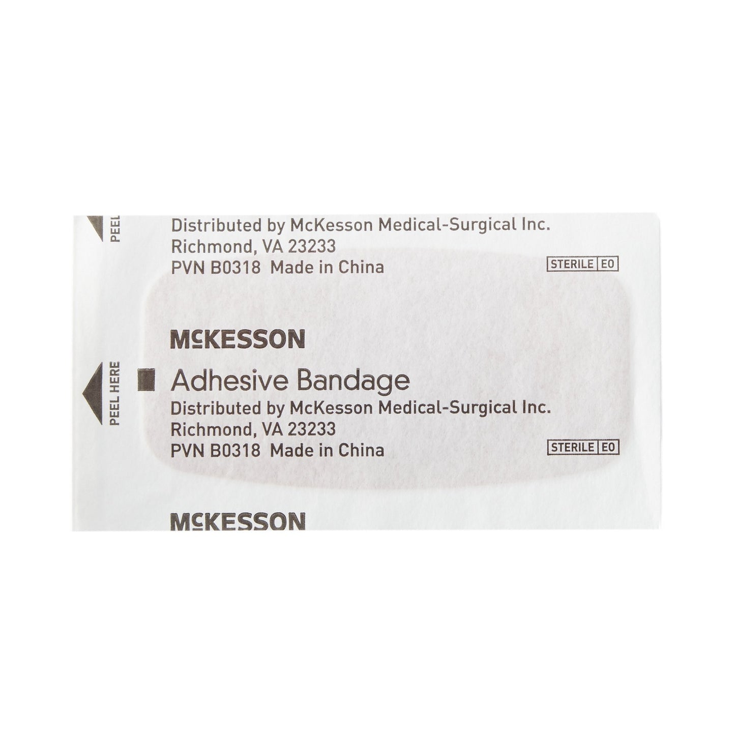 McKesson Adhesive Strip 2 X 4 Inch Fabric Rectangle Tan Sterile (514534_CS)