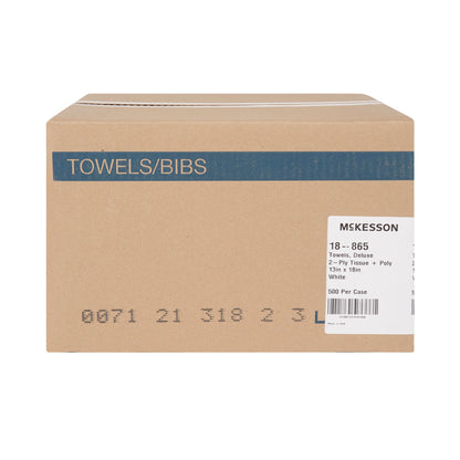 McKesson Procedure Towel 13 W X 18 L Inch White NonSterile (151896_CS)