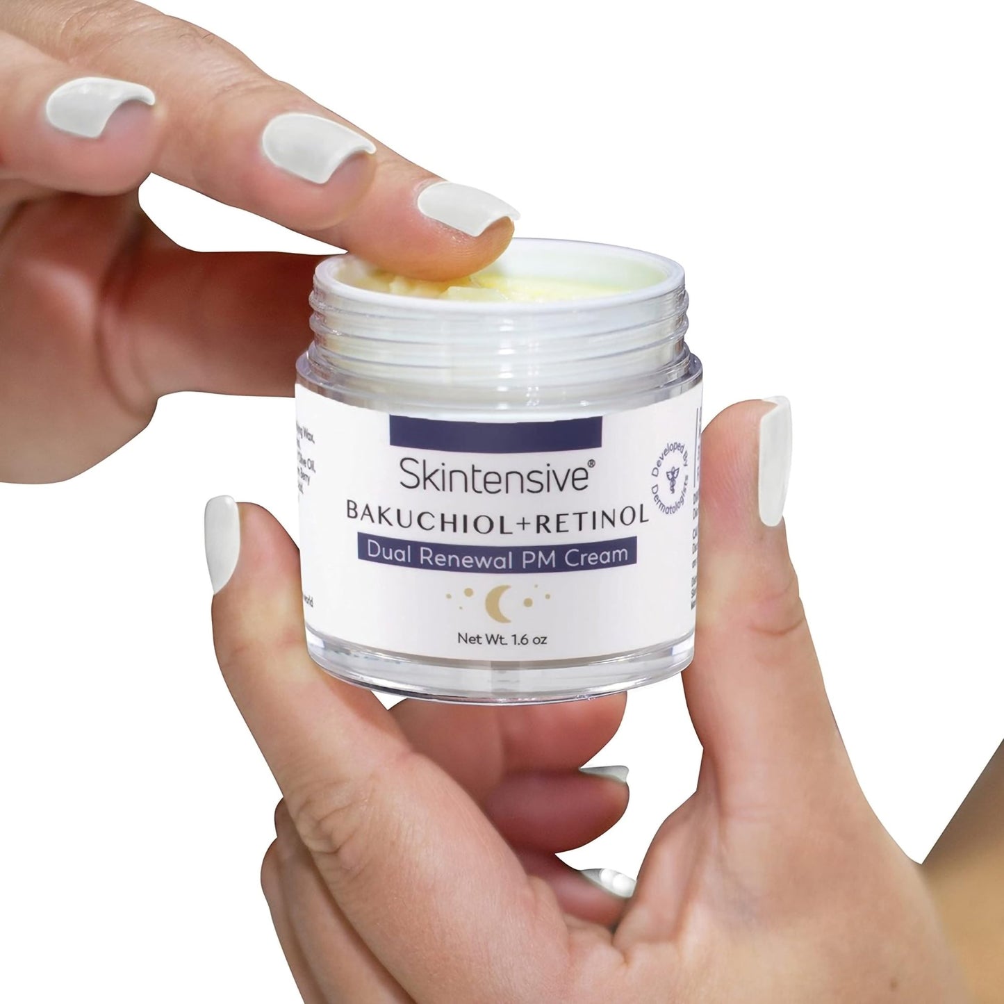 Skintensive® Bakuchiol + Retinol Dual Renewal PM Cream Facial Moisturizer 1.6 oz. Jar Unscented Cream (1267986_CS)