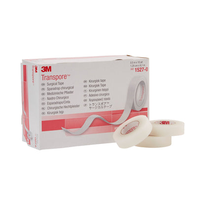 3M™ Transpore™ Medical Tape Transparent 1/2 Inch X 10 Yard Plastic NonSterile (5761_CS)