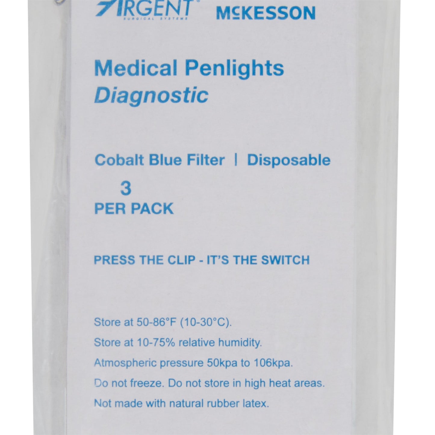 McKesson Penlight White Light with Cobalt Filters 4-1/2 Inch Disposable (193986_PK)