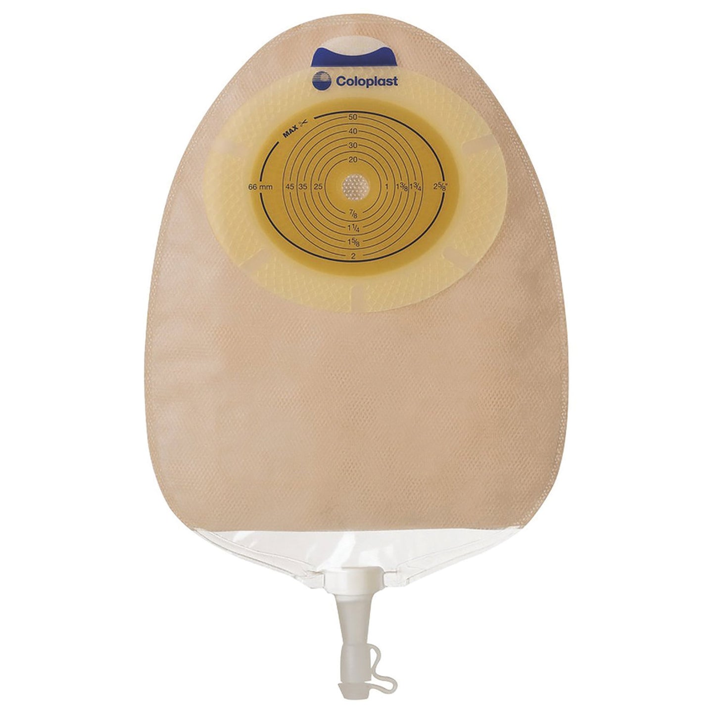 SenSura® Urostomy Pouch One-Piece System 10-3/8 Inch Length, Maxi Flat, Trim to Fit 3/8 to 3 Inch Stoma Drainable (807889_BX)