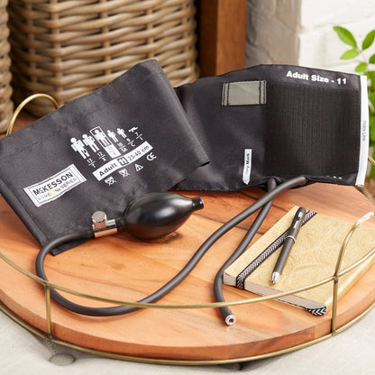 McKesson LUMEON™ Reusable Blood Pressure Cuff and Bulb 23 to 40 cm Arm Nylon Cuff Adult Cuff (803206_BX)