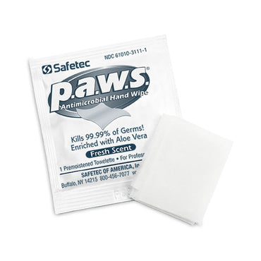 P.A.W.S.® Hand Sanitizing Wipe 100 Count Ethyl Alcohol Wipe Individual Packet (628359_EA)