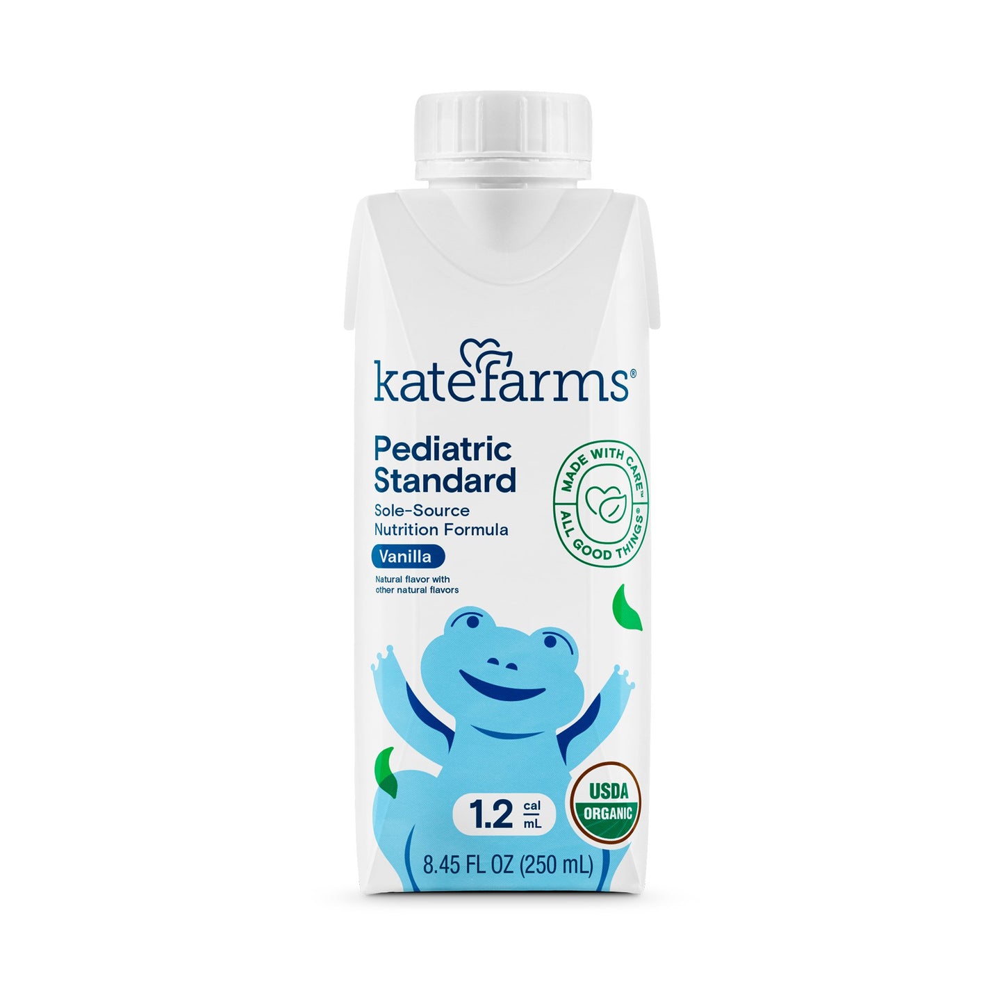 Kate Farms Pediatric Standard 1.2 Pediatric Oral Supplement Vanilla Flavor 8.45 oz. Carton Liquid Organic Pea Protein (1105970_EA)