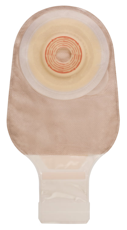 Esteem®+ Ostomy Pouch One-Piece System Soft Convex V1, Trim to Fit 3/4 to 1-7/8 Inch Stoma Drainable (1137507_BX)