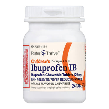 Foster & Thrive™ Children's Pain Relief 100 mg Strength Ibuprofen Tablet 24 per Bottle (1238953_EA)