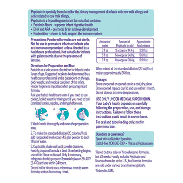 Pepticate™ Infant Formula Unflavored 13.2 oz. Can Powder Cow's Milk Allergy (1251155_CS)
