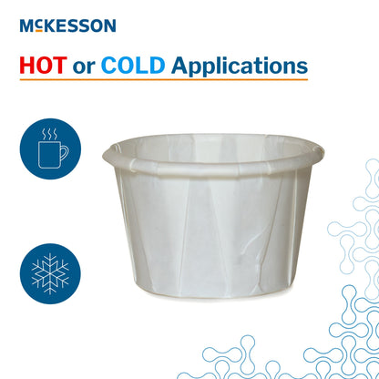 McKesson Souffle Cup 1 oz. White Paper Disposable (1251880_SL)