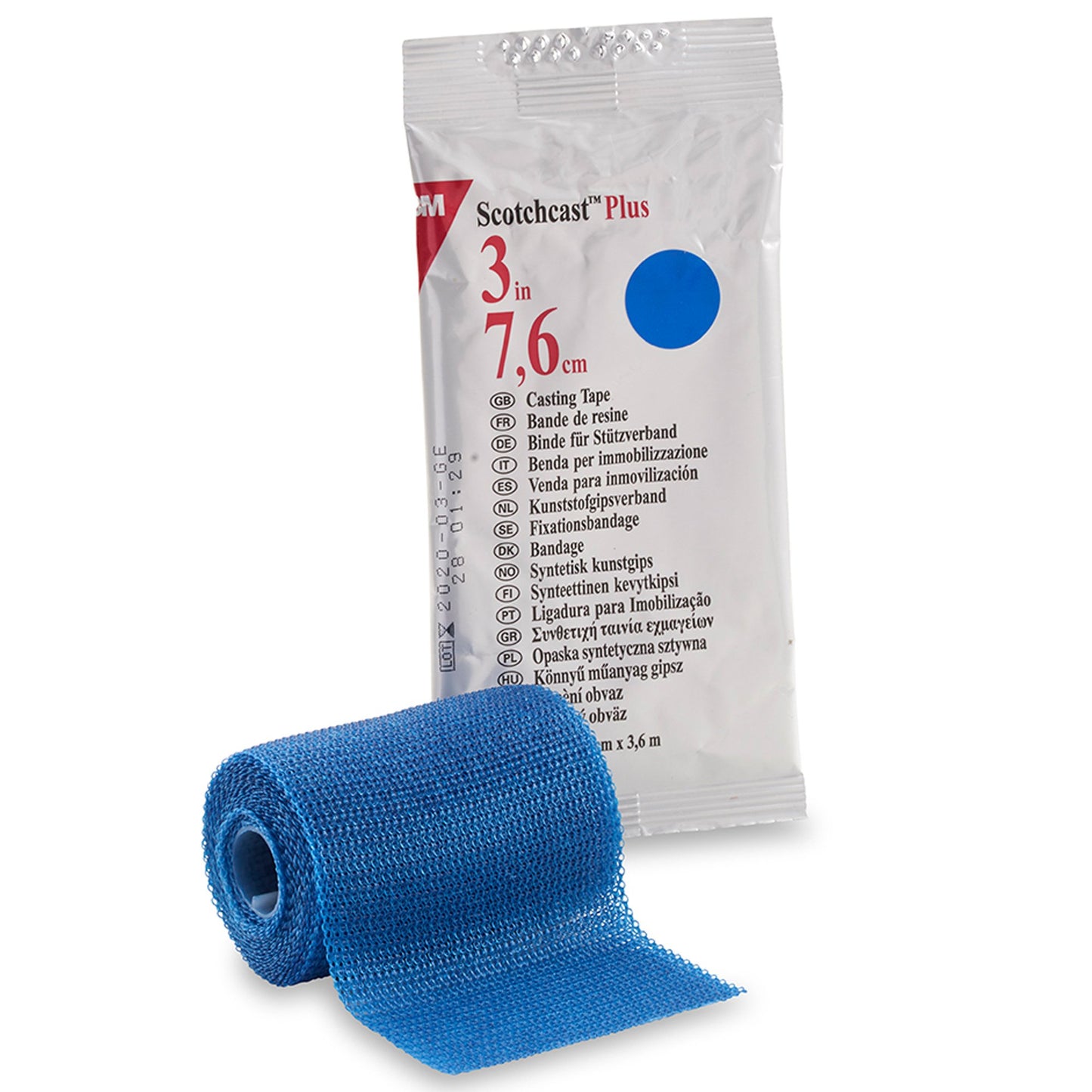 3M™ Scotchcast™ Plus Cast Tape 3 Inch X 12 Foot Fiberglass / Resin Blue (198266_RL)