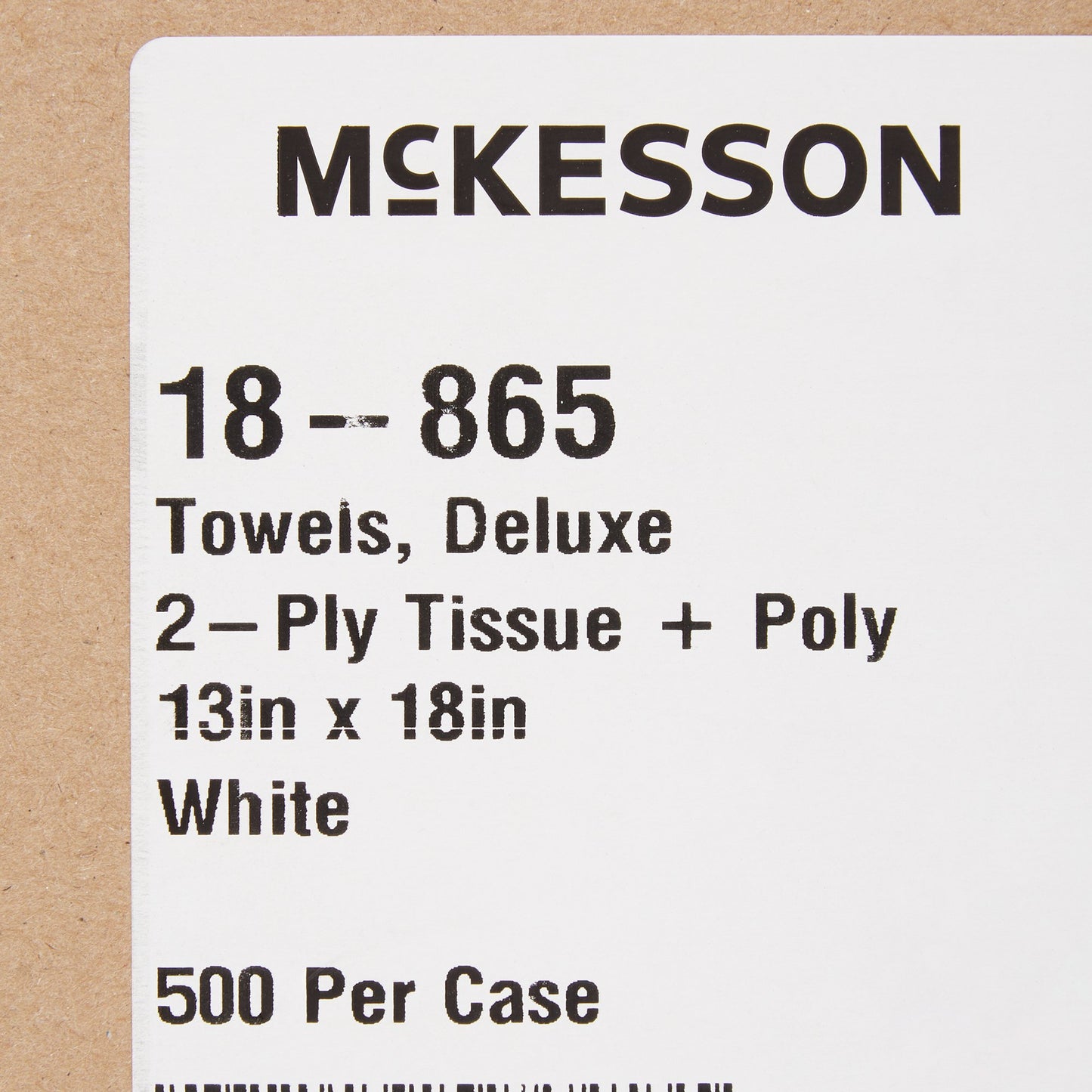 McKesson Procedure Towel 13 W X 18 L Inch White NonSterile (151896_CS)
