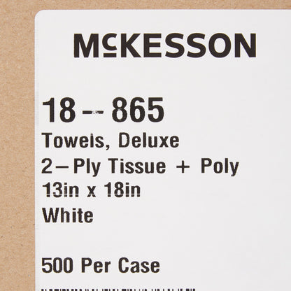 McKesson Procedure Towel 13 W X 18 L Inch White NonSterile (151896_CS)