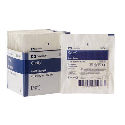 Curity™ Cellulose Filled Nonwoven Sponge 4 X 4 Inch 4-Ply Sterile 2 per Pack (401580_TR)
