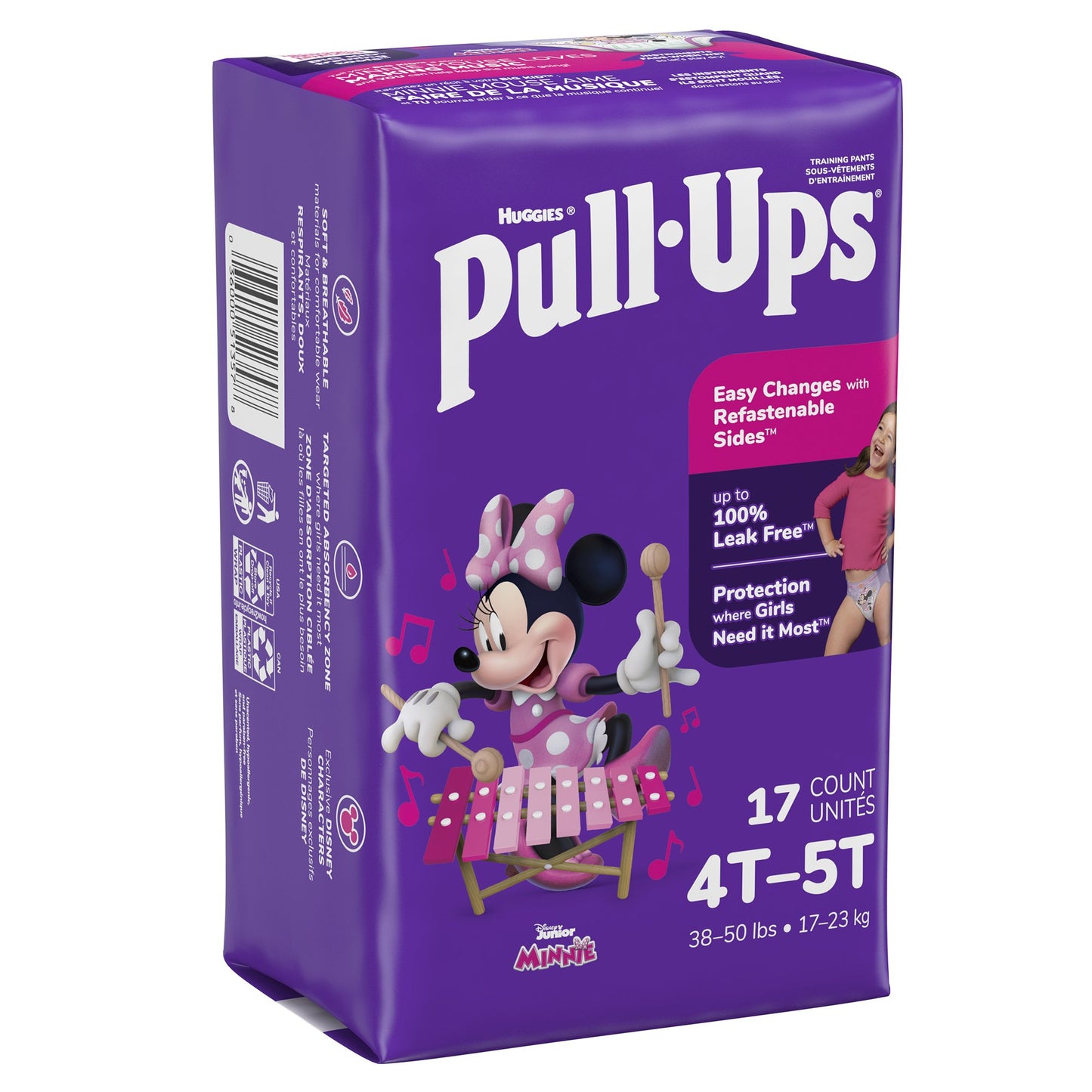 Pull-Ups® Female Toddler Training Pants Size 4T to 5T Disposable Moderate Absorbency (1160321_PK)