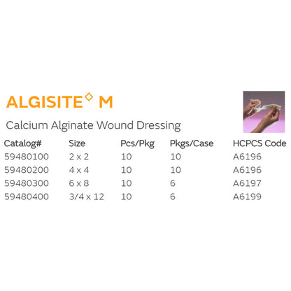 AlgiSite M Alginate Dressing 6 X 8 Inch Rectangle (373245_CS)