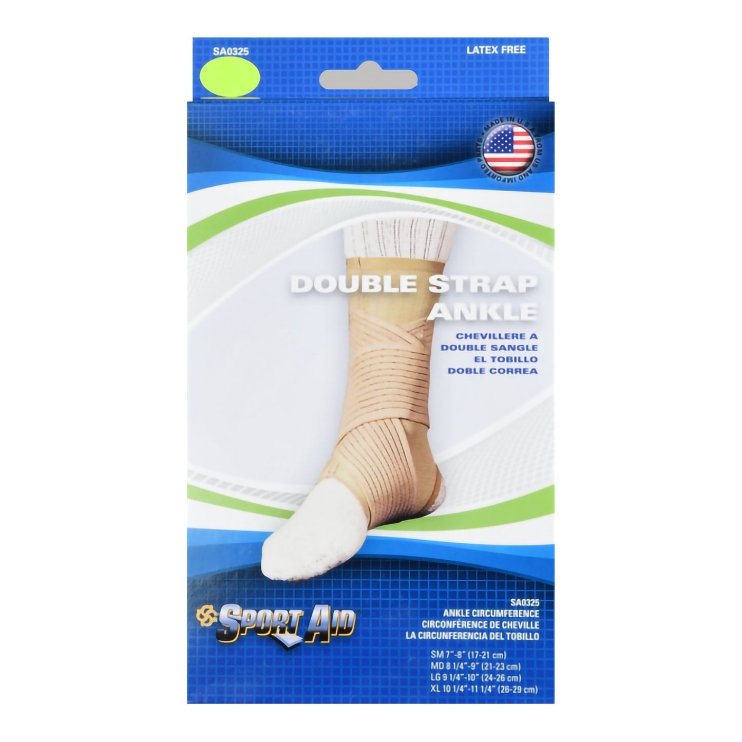 Sport Aid™ Ankle Support Medium Hook and Loop Strap Closure Foot (201298_EA)