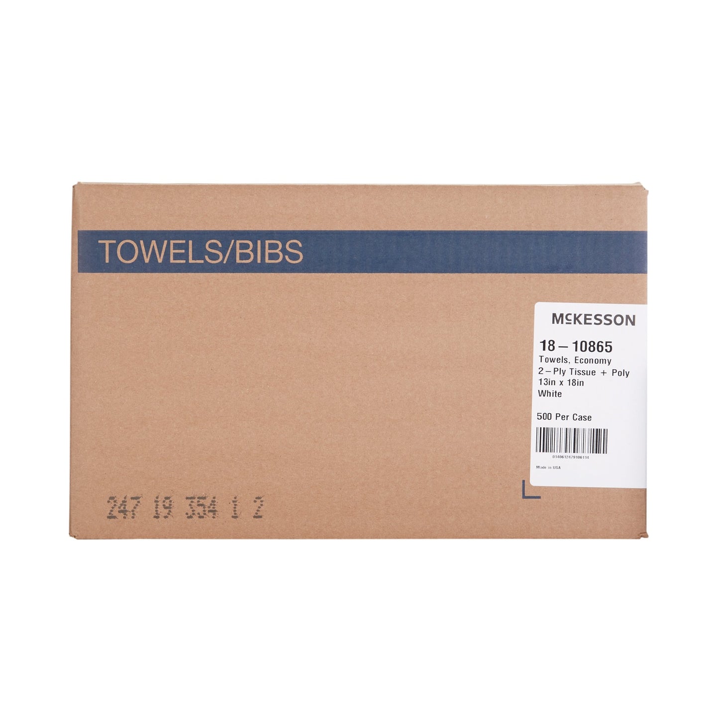 McKesson Procedure Towel 13 W X 18 L Inch White NonSterile (201067_CS)