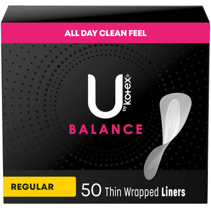 U by Kotex® Balance Panty Liner Thin Light Absorbency (1193269_BX)