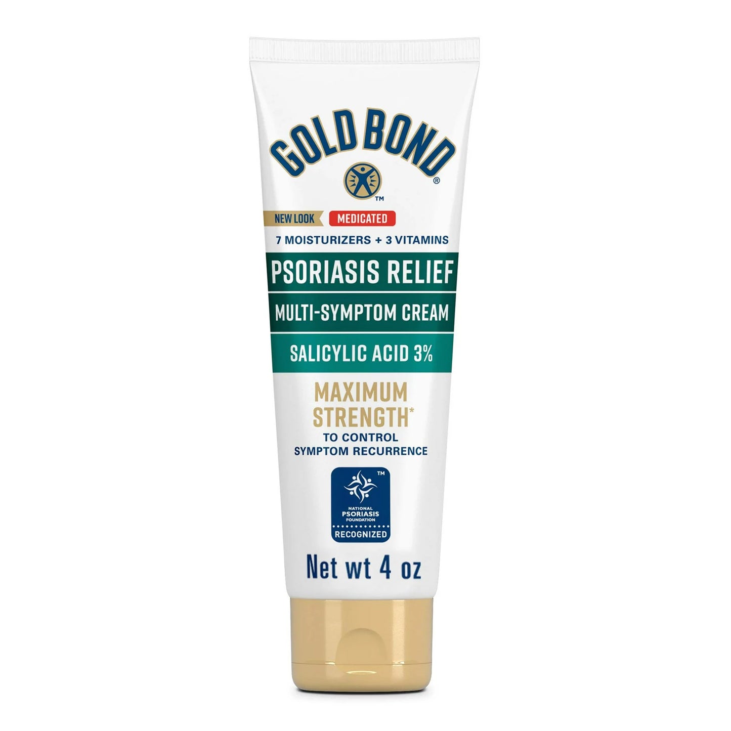 Gold Bond® Psoriasis Relief Medicated Multi-Symptom Psoriasis Cream 4 oz. Tube Unscented Cream (1230686_EA)