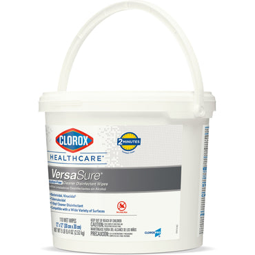 Clorox Healthcare® VersaSure™ Premoistened Quaternary Based Manual Pull Wipe 110 Count Pail Scented NonSterile (1110730_CT)