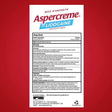 Aspercreme® Topical Pain Relief 4% Strength Lidocaine Liquid (1230691_EA)