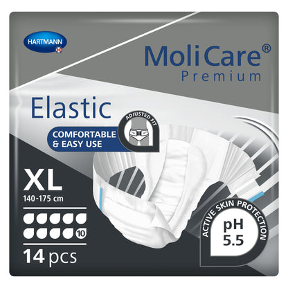 MoliCare® Premium Elastic 10D Unisex Adult Incontinence Brief X-Large Disposable Heavy Absorbency (1153088_PK)