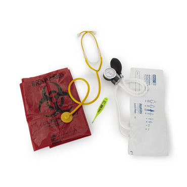 Hopkins® Single Patient Use MRSA Kit with thermometer 23 to 33 cm Adult Cuff Single Head Disposable Stethoscope Pocket Aneroid (786776_EA)