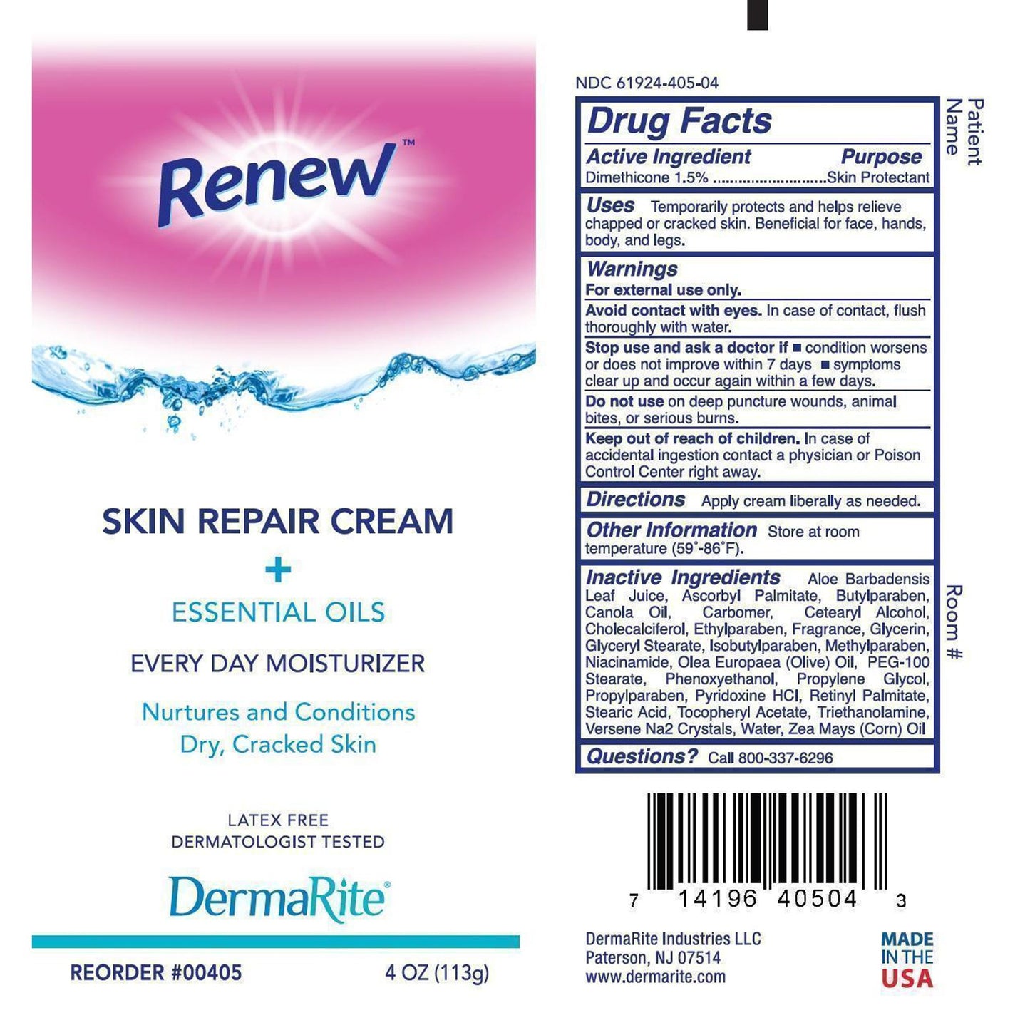 Renew™ Skin Repair Skin Protectant 4 oz. Tube Scented Cream (776335_EA)