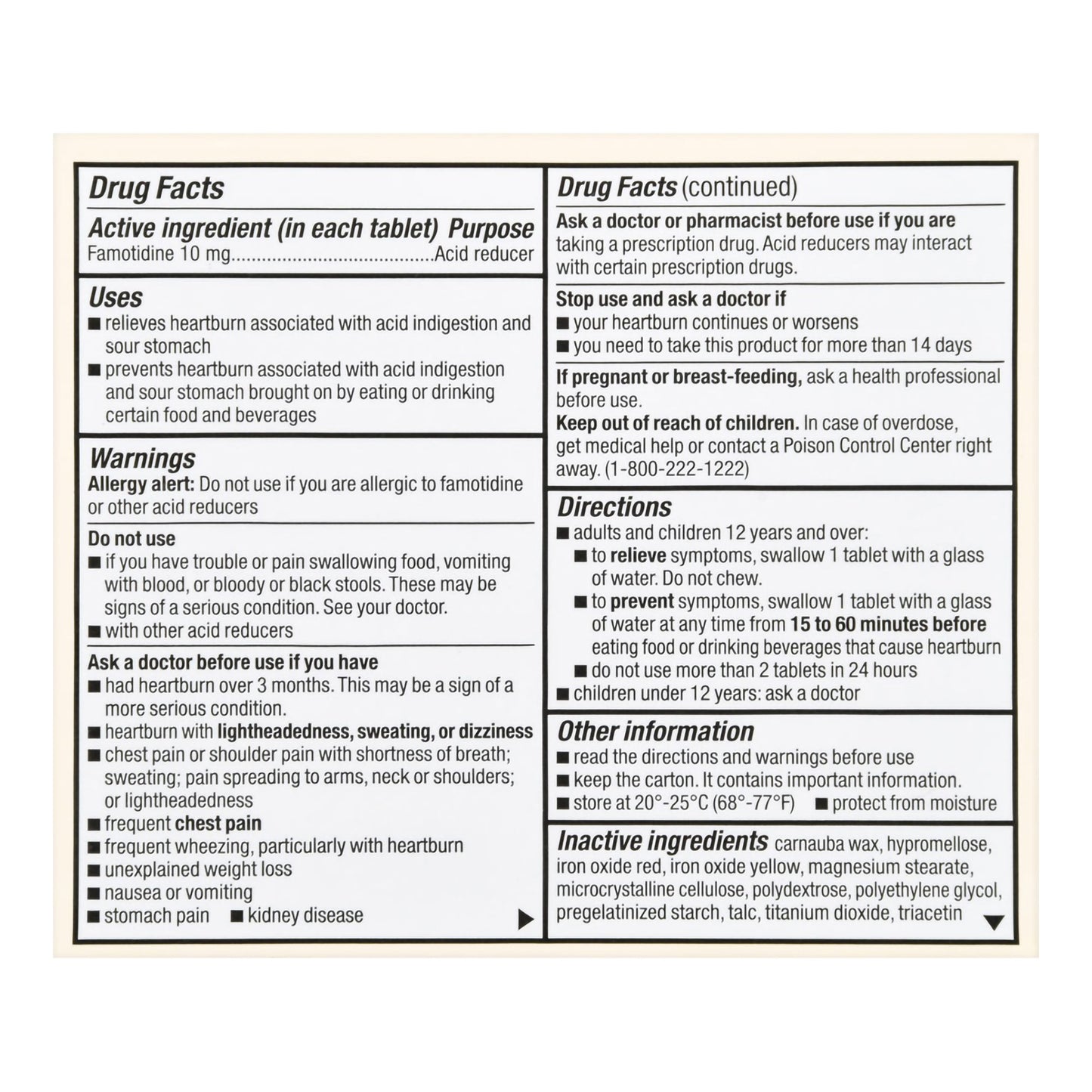 Foster & Thrive™ Antacid 10 mg Strength Tablet 30 per Box (1238997_BX)