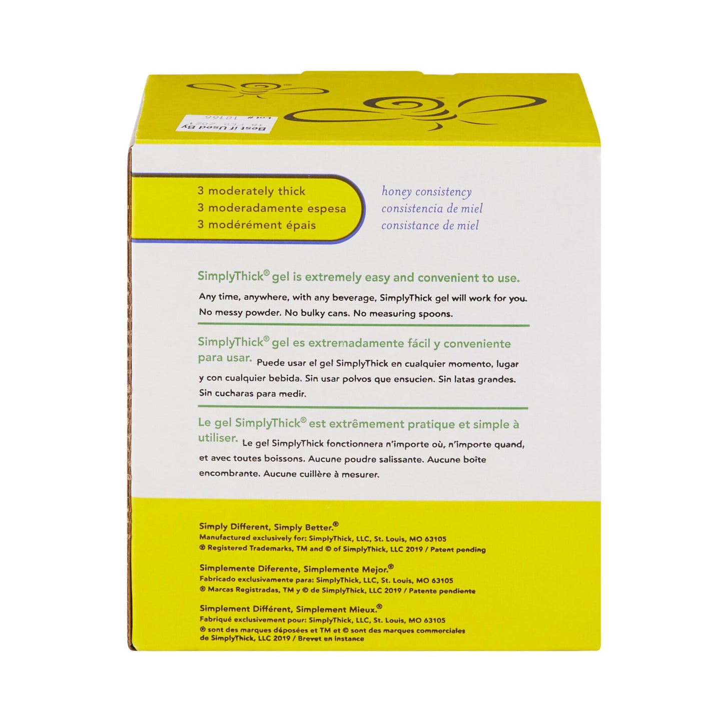 SimplyThick® Easy Mix Food and Beverage Thickener 12 Gram Individual Packet Unflavored Gel IDDSI Level 3 Moderately Thick/Liquidized (1087566_EA)