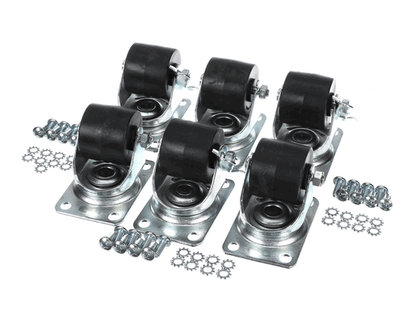 Glastender C-6X2-7/8 Caster Kit, 2-7/8"H, Set Of 6 (GLAC-6X2-78)