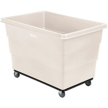 Global Industrial Plastic Bulk Box Truck, 20 Bushel, Steel Chassis Base, White (WB800316WH)