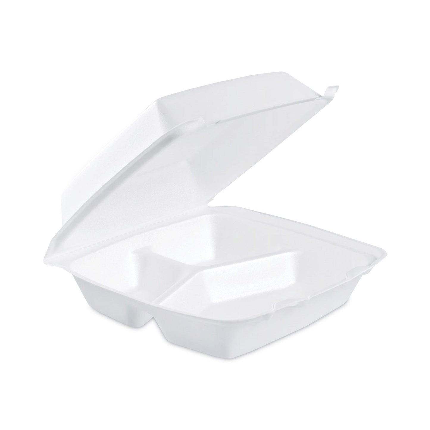 dart-85ht3-medium-white-foam-hinged-carry-out-containers-num-dcc85ht3_1