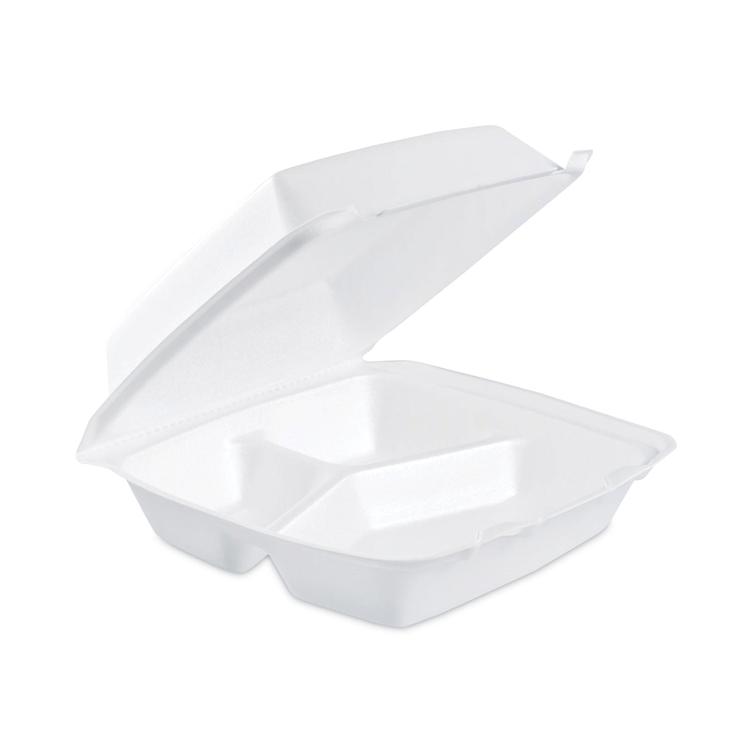 dart-85ht3-medium-white-foam-hinged-carry-out-containers-num-dcc85ht3_1
