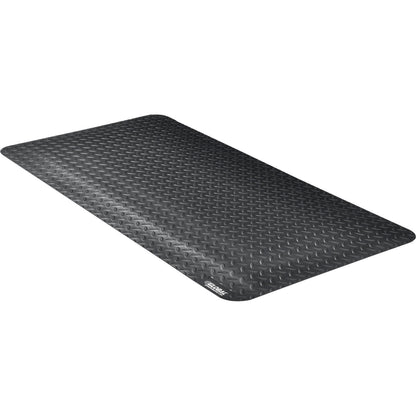 Global Industrial Diamond Plate Anti Fatigue Mat, 15/16" Thick, 2'W x 4'L, Black (WB800350BK)