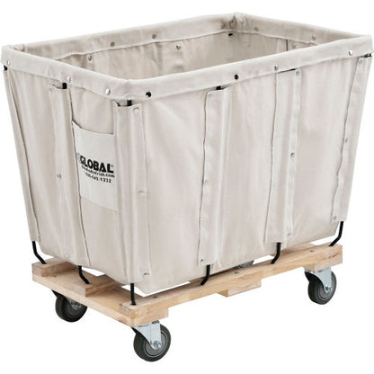 Global Industrial KD, 8 Bushel, Canvas Basket Bulk Truck (WB800353)