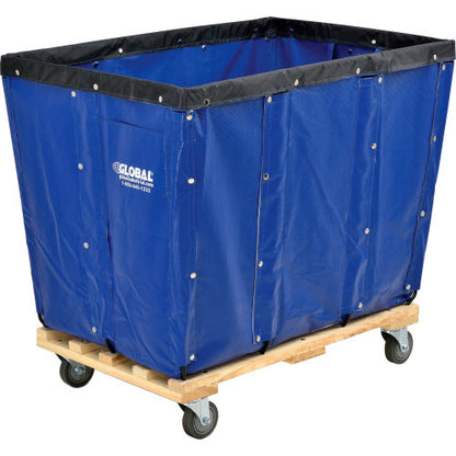 Global Industrial KD, 16 Bushel, Blue Vinyl Basket Bulk Truck (WB800358BL)