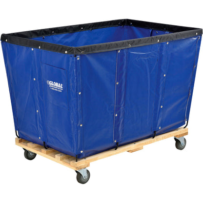 Global Industrial KD, 20 Bushel, Blue Vinyl Basket Bulk Truck (WB800360BL)